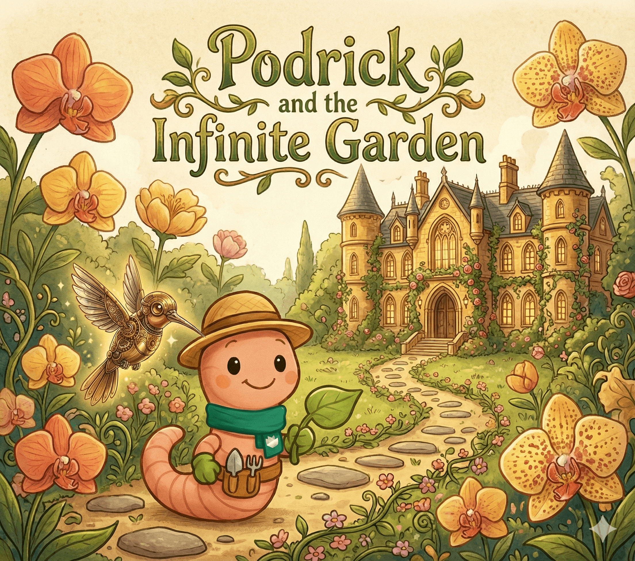 cover picture of podrick and the infinite garden